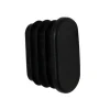 Embout entrant à enfoncer tube penderie oval 30x15mm noir x2