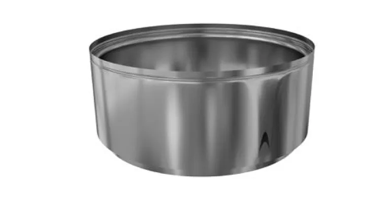 Embout finition haute inox Ø155mm