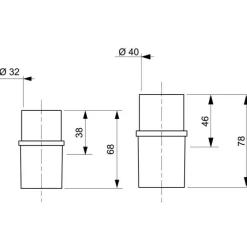 Embout plastique femelle Ø32mm WIRQUIN