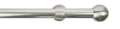2 embouts boule Ø 28 mm nickel mat BOULET
