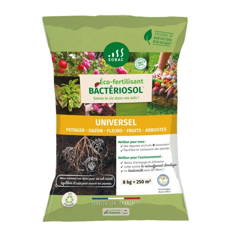 Engrais éco-fertilisant universel Bactériosol 8kg
