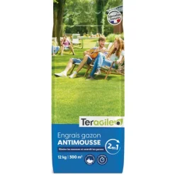 Engrais gazon antimousse Premium sac de 12 kg TERAGILE
