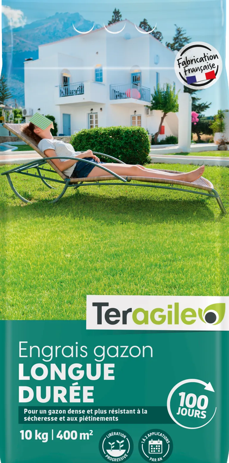 Engrais gazon longue durée sac de 10 kg TERAGILE