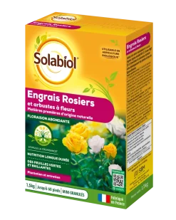 Engrais rosiers et arbustes à fleurs 1,5kg SOLABIOL