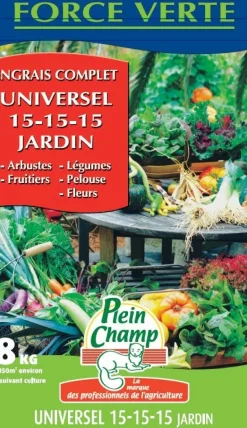 Engrais universel jardin Force Verte 8kg