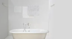Enrouleur de cordes à linge 22m blanc