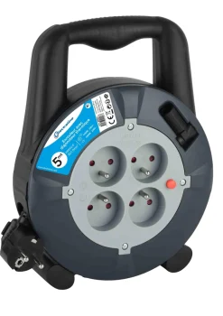 Enrouleur K7 Cbb H05 5M gris et noir