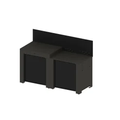 Ensemble Cuisine Essential 2 modules gris cargo ENO
