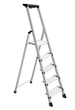 Escabeau alu 5 marches Pro XL 150kg max