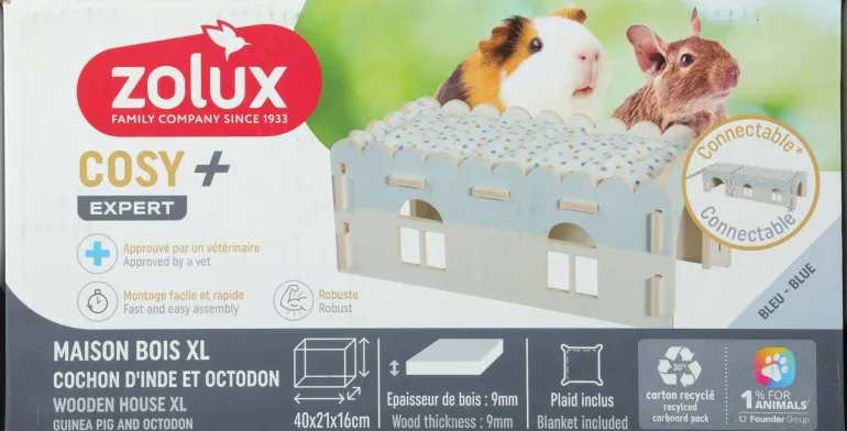 Extension pour maison Cosy en bois cochon d'Inde ZOLUX