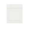 Façade Liath MDF revêtu PVC blanc 713x600mm 1 tiroir 1 porte