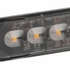 Feu de pénétration 6 LED 12/24V orange extra plat