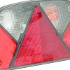 Feu arrière rectangle droit 12V 4 fonctions 240x140mm