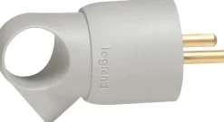 Fiche 2 pôles + terre FR anneau gris LEGRAND