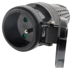 Fiche caoutchouc femelle 16A sécu IP44