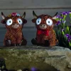 Figurine solaire Vache Highland 10cm - Vendue à l'unité