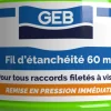 Fil d'étanchéité 100 % PTFE 60m GEB