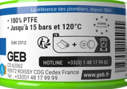 Fil d'étanchéité 100 % PTFE 60m GEB