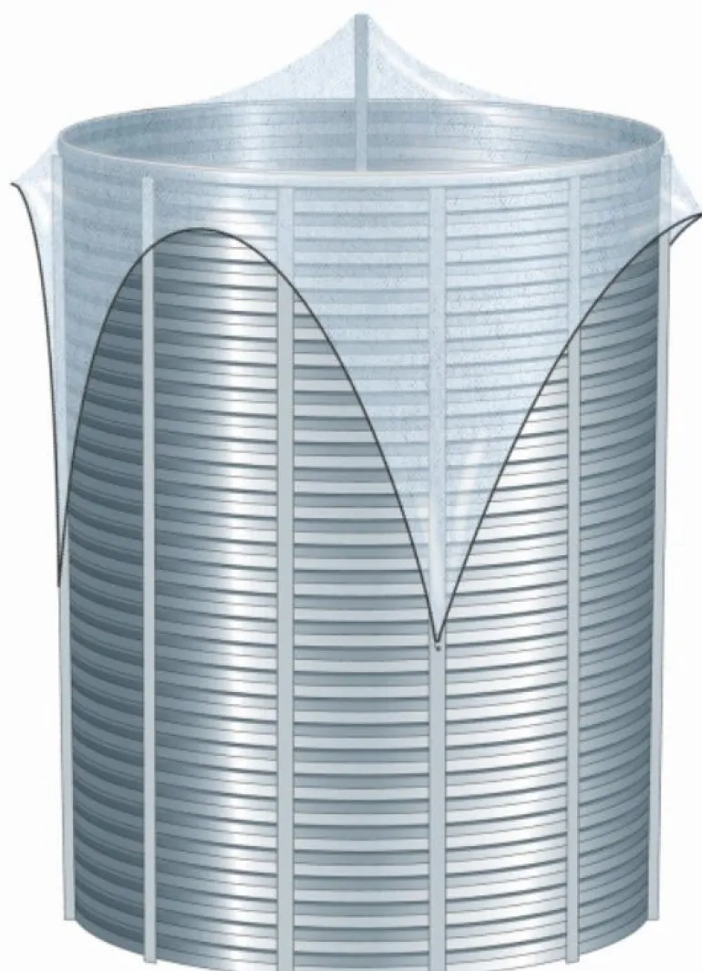 Filet anti-oiseaux Cellutex pour stockage grains 8x8m