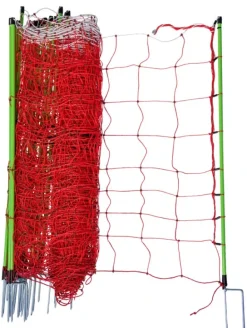 Filet électrifié Tornado XL, Piquets double pointe 50x1,06m