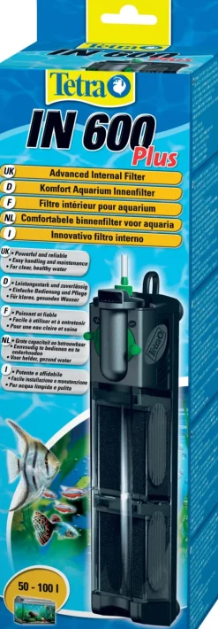 Filtre interne tetra In 600+ pour aquarium 50 à 100L