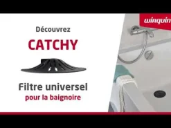 Filtre universel Catchy baignoire/douche/lavabo/évier noir