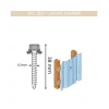 Fixation 6,3x38mm bardage acier laqué Jaune Sahara (x25)