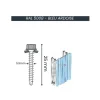 Fixation 5,5x25mm bardage acier laqué Bleu Ardoise (x25)