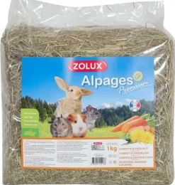 Foin des alpages premium aromatisé carotte-pissenlit