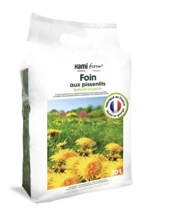 Foin Premium aux pissenlits spécial rongeurs 20L HAMI FORM