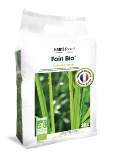 Foin BIO spécial rongeurs 20L HAMI FORM