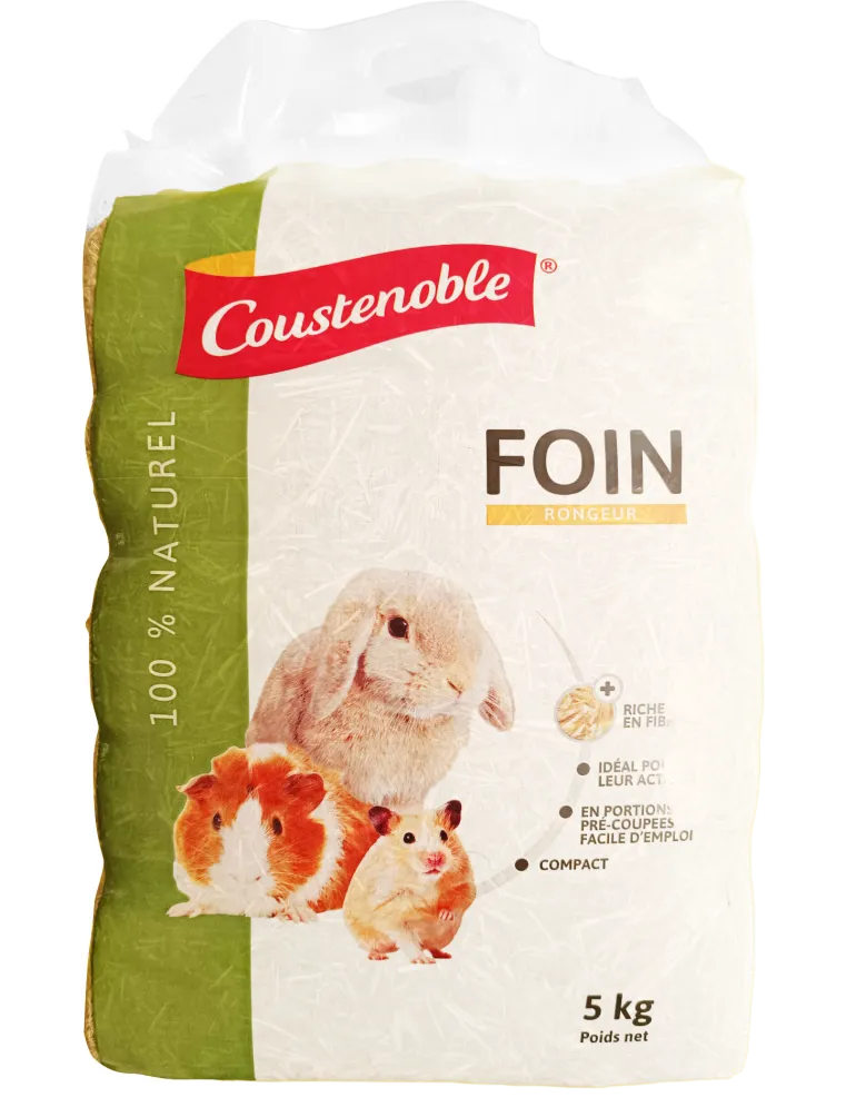 Foin compact pour rongeurs - Sac 5 kg