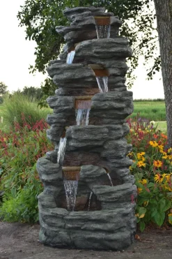 Fontaine Corte avec éclairage Led - L.87 x H.201 x l.70cm