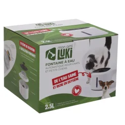 Fontaine à eau avec filtration + chargeur USB 2,5L
