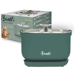 Fontaine à eau sans fil pour chat 2,5L Vert BANDIT