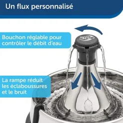 Fontaine 360° en inox 3,8L