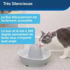 Fontaine Streamside en céramique 1,8L blanc