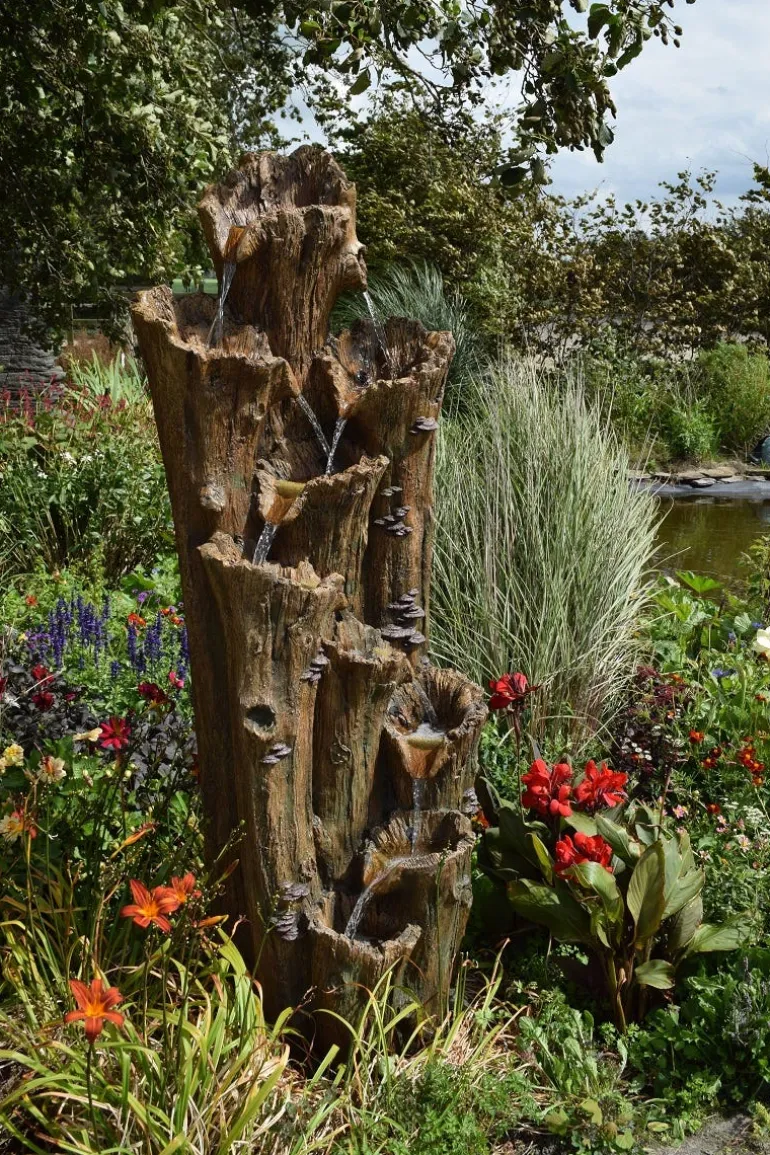 Fontaine Tiros avec éclairage Led - L.74 x H.200 x l.70cm
