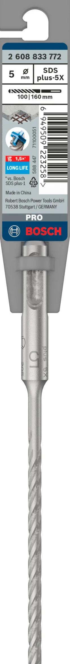 Foret béton PRO SDS plus-5X, 5 x 100 x 160 mm BOSCH PRO