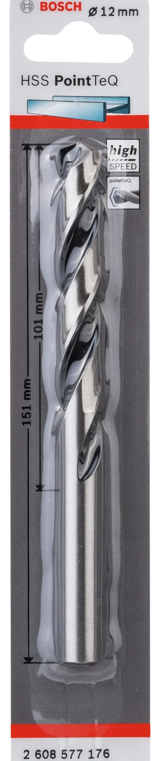 Foret hélicoïdal HSS PointTeQ 12 mm BOSCH