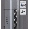 2 forets hélicoïdaux 3mm métaux HSS POINTTEQ 3x33x61mm