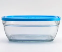 Freshbox Carré avec Couvercle Bleu 14cm