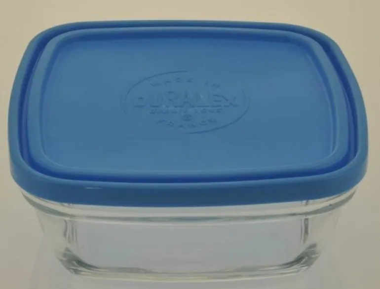 Freshbox Carré avec Couvercle Bleu 17cm