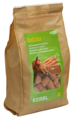 Friandises Delizia pour chevaux 1kg carotte