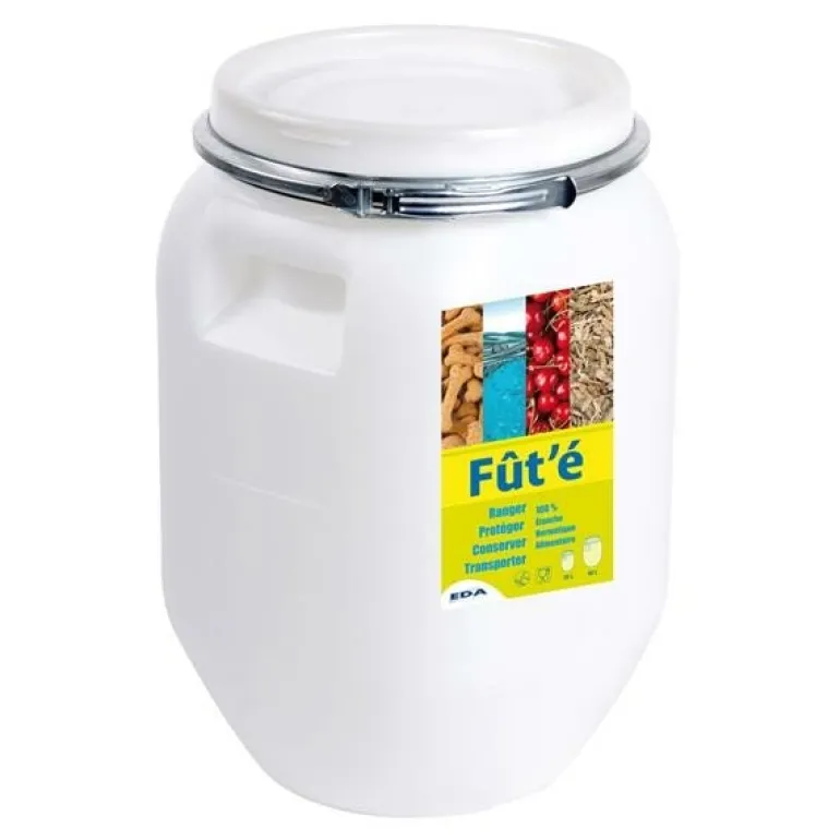 Fût alimentaire camping blanc 25L EDA