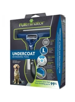 Furminator brosse anti-mue chien poils longs L