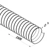Gaine flexible en PVC grise Ø100mm x 5m
