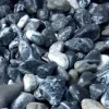 Galet de marbre noir brillant en filet de 20 kg