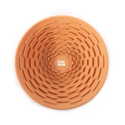 Gamelle de léchage 19 cm en silicone jaune