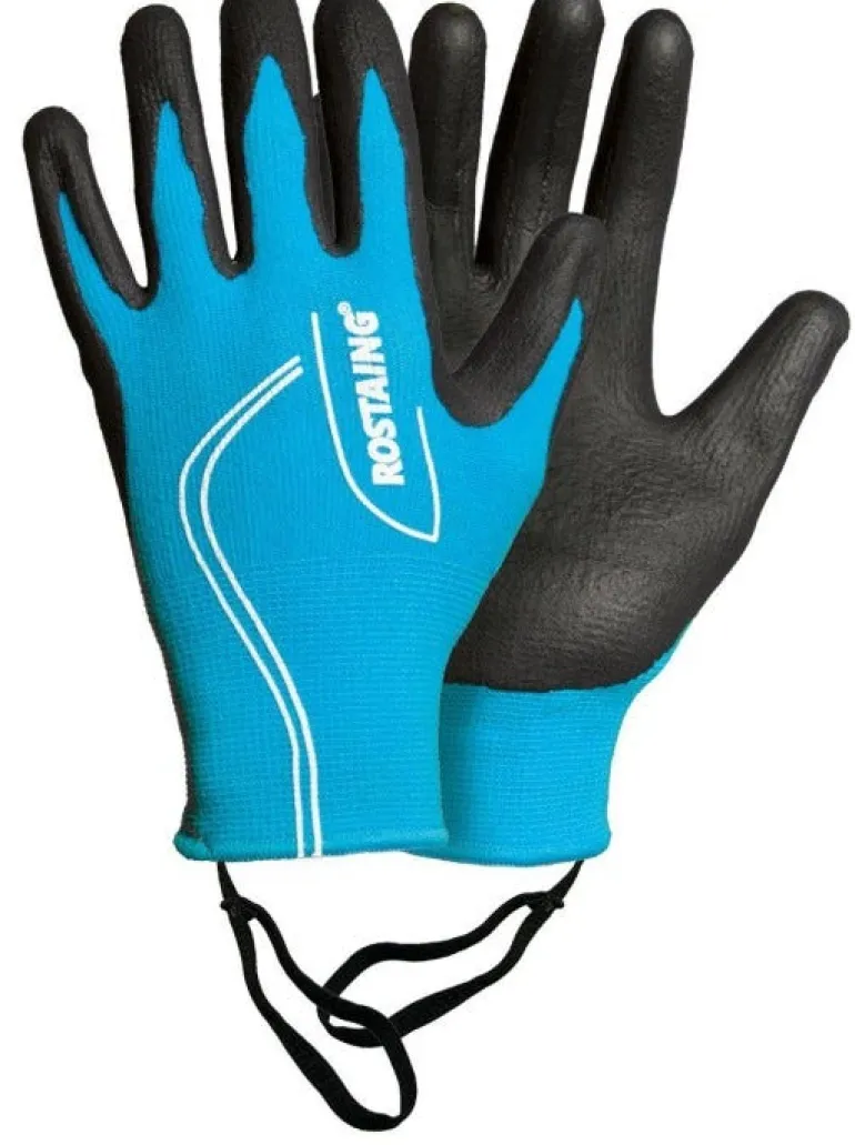 Gants de jardinage/bricolage tactile pour ado Maxteen bleu